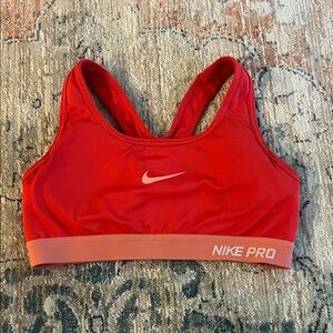 Nike Pro Women's Vibrant Red Sports Bra